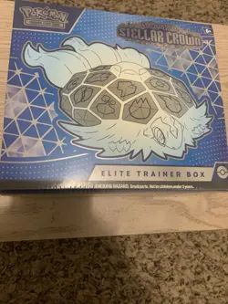 Pokemon TCG Scarlet & Violet-Stellar Crown Elite Trainer Box Noctowl Terapagos - Image 1