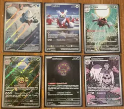 Lot of 6 Rare Pokemon Mega Evolution ILLUSTRATION RARES! NM - Image 1