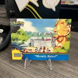 Meowth Rules OR13 Pokemon Topps Series 3 Orange Islands Blue Label - Image 1
