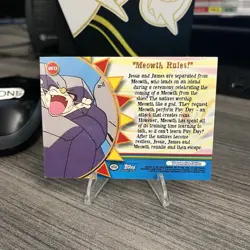 Meowth Rules OR13 Pokemon Topps Series 3 Orange Islands Blue Label - Image 2