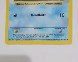 Pokemon 1999 Base Set Shadowless Seel #41 NM+ English - Image 4