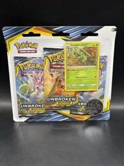 Pokemon Sun & Moon: Unbroken Bonds 3 Booster Pack Blister Sceptile Promo 820650825491 - Image 1