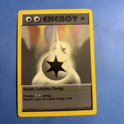 Pokemon TCG- Double Colorless Energy 96/102 1st Edition Shadowless Base Set MP - Image 1