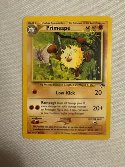 2001 Pokemon - Primeape Non-Holo - Southern Islands Expansion 18/18 - WOTC - Image 1