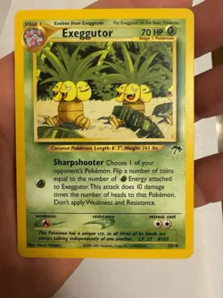2001 Pokemon - Exeggutor Non-Holo - Southern Islands Expansion 13/18 - WOTC - Image 2