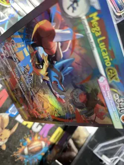 Mega Lucario EX Pokemon 179/132 Textured Holo Card NM (PLZ READ DESCRIPTION) - Image 4
