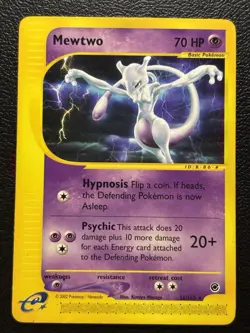 Pokemon Mewtwo TCG Expedition Card 56/165 Regular Rare Non Holo MP - Image 1
