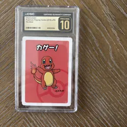 ✨✨ CGC PRISTINE 10 CHARMANDER OLD MAID PLAYING CARDS 2019 JAPANESE POKEMON CARD - Image 2