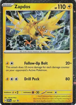 Zapdos - 157 Promo Holo SV: Scarlet & Violet Promo Cards NM Pokemon - Image 1