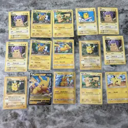 15 Different Pikachu Pokemon TCG Card Lot - - Image 1