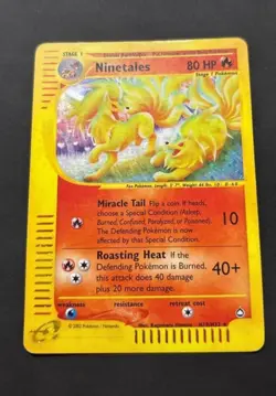Pokemon Card-Ninetales-H19/H32-Aquapolis- Holo-ENG-LP - Image 1