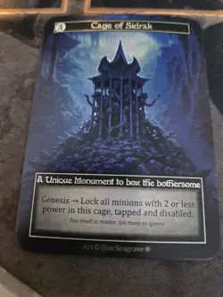 Sorcery: Contested Realm Cage of Sidrak Unique Foil NM (GT) - Image 1