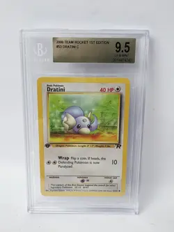 POKEMON ROCKET FIRST EDITION DRATINI #53 BGS 9.5 NICE!!!!!!! - Image 1