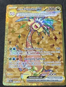 Pokemon TCG Alolan Exeggutor EX 248/191SV08: Surging Sparks Holo Hyper Rare - Image 1