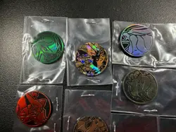 (8) Pokemon Official TCG Tokens Coins Lot of (8) NO DUPLICATES Sparkle, Gold - Image 5