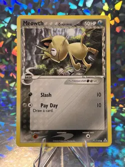 Pokemon TCG Meowth EX Holon Phantoms 71/110 Regular Common - Image 1