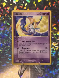 Pokemon Black Star Promo Jirachi 021 LP 2004 Pokemon Tcg Nintendo - Image 1