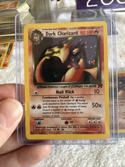 Dark Charizard Holo Unlimited Foil and No Holo No.006 Pokemon Card - Image 2