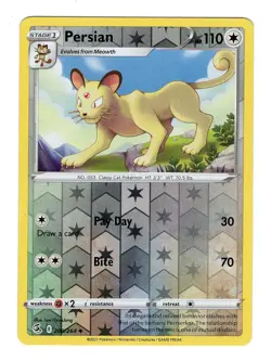Pokemon TCG Persian SWSH Fusion Strike 200/264 Reverse Holo Uncommon Card NM-M - Image 1
