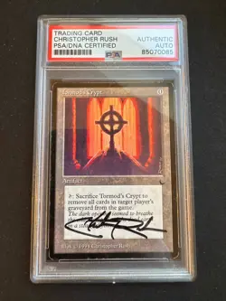 Tormod's Crypt- Christopher Rush Signed - The Dark - PSA/DNA Authentic Auto MTG - Image 1