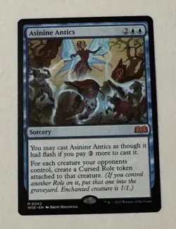 MTG Asinine Antics - Wilds of Eldraine NM - Image 1