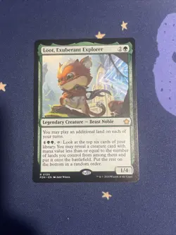 Loot, Exuberant Explorer Foundations Regular MTG 0106 - Image 1