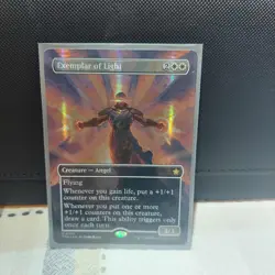 Exemplar of Light (Borderless) (Mana Foil) Foundations Foil - Image 1