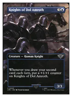 Knights of Dol Amroth (Borderless) Lord of the Rings MTG - NM+ - Image 1