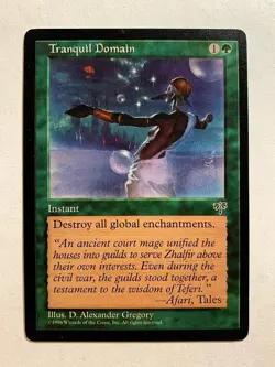 TRANQUIL DOMAIN Mirage 1996 Magic The Gathering MTG Common Green HP - Image 1