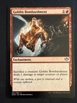 1x Goblin Bombardment (024) Duel Decks: Speed vs. Cunning LP MTG Magic x1 MKE - Image 1