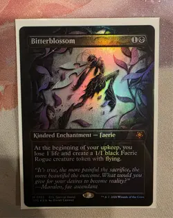 Bitterblossom - Foil - Borderless - Special Guests - Lorwyn Eclipsed MTG - Image 1