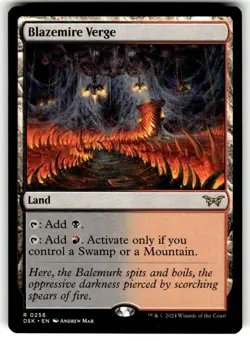 Blazemire Verge Duskmourn: House of Horror Regular MTG - Image 1