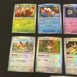 Pokemon Prismatic Evolutions TCG 9 Pokeball Reverse Holo Lot Eevee Sylveon - Image 2