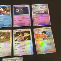 Pokemon Prismatic Evolutions TCG 9 Pokeball Reverse Holo Lot Eevee Sylveon - Image 3
