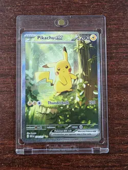 Pokemon Pikachu EX Holo Basic Thunderbolt 120 Card 276/217 ASC HP 200 - CLEAN - Image 2