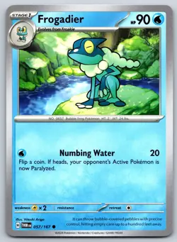 Frogadier - Twilight Masquerade TWM EN 057/167 Pokemon TCG Card - Image 1