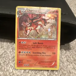 Pokemon Charizard 19/113 Holo Stage 2 2013 TCG Card crease down middle - Image 1