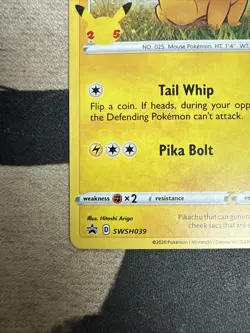 Pikachu SWSH039 Promo Pokemon General Mills NM - Image 5