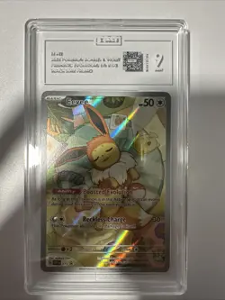 2025 POKEMON SVP EN-SV BLACK STAR PROMO #173 EEVEE PSA 9 - Image 1