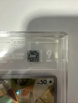 2025 POKEMON SVP EN-SV BLACK STAR PROMO #173 EEVEE PSA 9 - Image 3