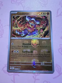 Landorus 053/086 Sv: Black Bolt Master Ball Pattern Holo Rare Basic Pokemon TCG - Image 1