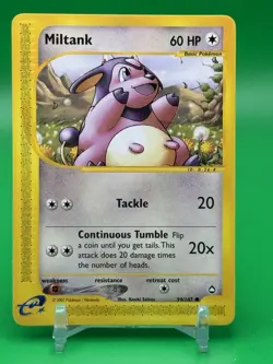 Miltank - Aquapolis 94/147 2002 - E Reader - Pokemon TCG - WOTC - NM M2 - Image 1