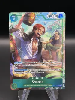 One Piece CCG Shanks OP14-027 Alt Art R The Azure Sea's Seven English NM - Image 1