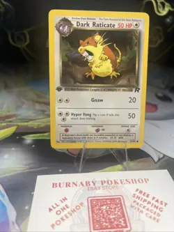 Dark Raticate 51/82 Team Rocket 1st Edition Common WOTC Pokemon Card Vintage - Image 2