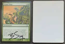 Signed MTG Magic Artist Proof _ Tenth Ed 1 0 X _ PRIMAL RAGE _Brian Snoddy 1/50! - Image 1