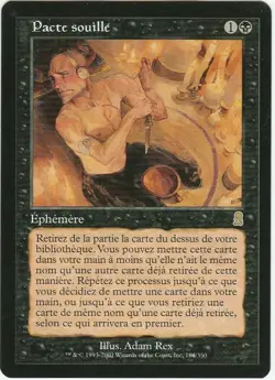 X 1 Pacte souille / Tainted Pact FRENCH Near Mint Odyssey magic mtg - Image 1