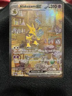Pokemon TCG Alakazam EX 151 Holo Card Scarlet & Violet 201/165 - Image 1