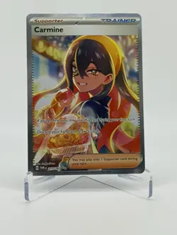 Carmine 217/167 Special Illustrations Rare Twilight Masquerade TWM Pokemon Card - Image 1
