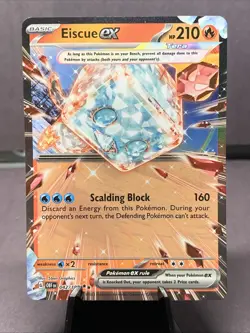 Pokemon TCG Eiscue EX 042/197 Obsidian Flames Double Rare Holo NM - Image 1