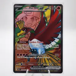 Ethan's Ho-Oh ex 209/182 Pokemon SV10: Destined Rivals Full Art Rare Holo NM/M - Image 1